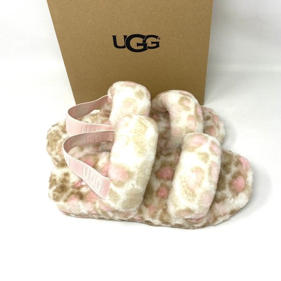 💖MEGA SALE💖UGG YEAH Panther Print Slipper Platform Multicolor Women 1120920WHT - Picture 7 of 9